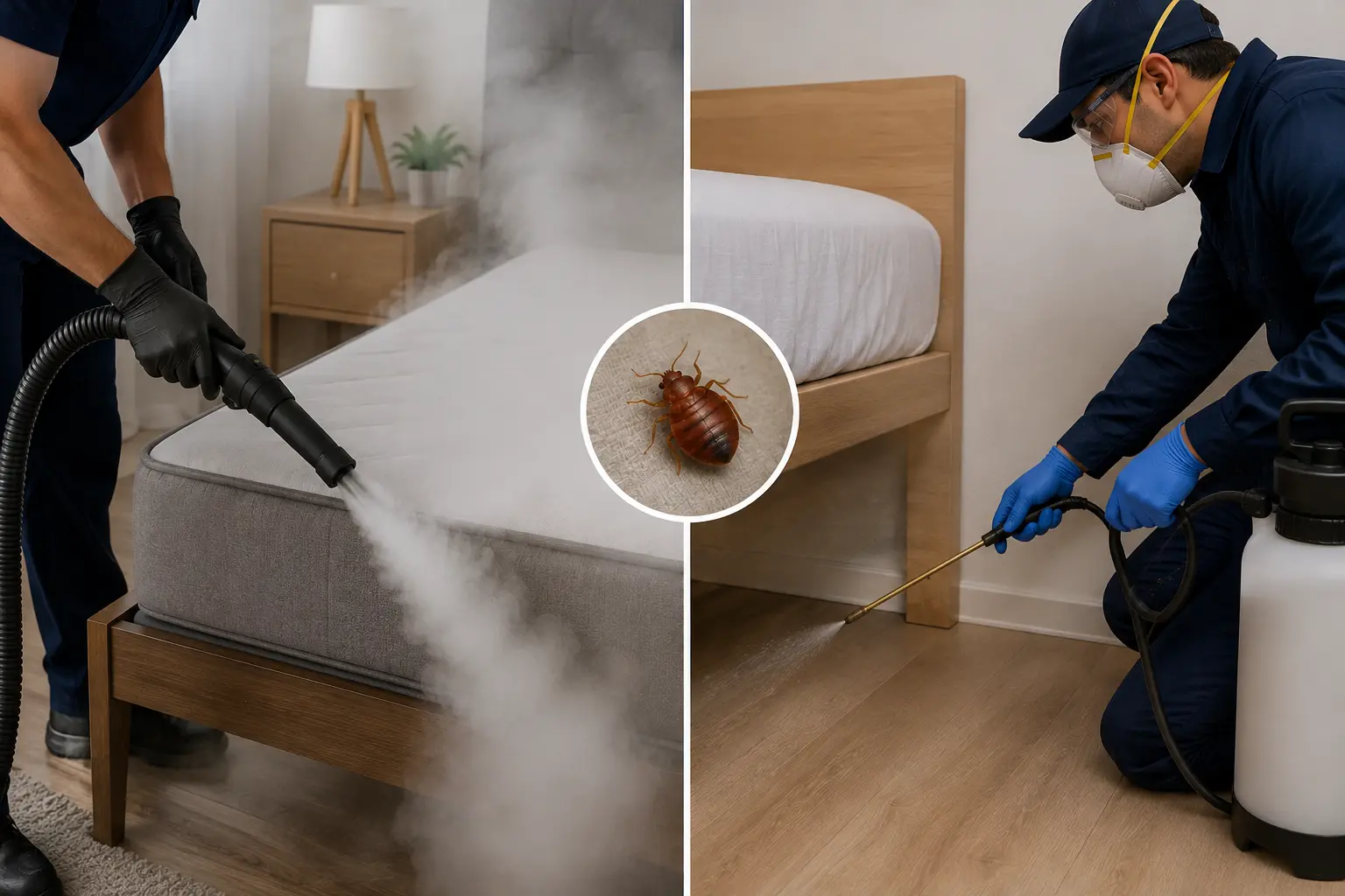 Steam Treatment vs Chemical Treatment for Bed Bugs