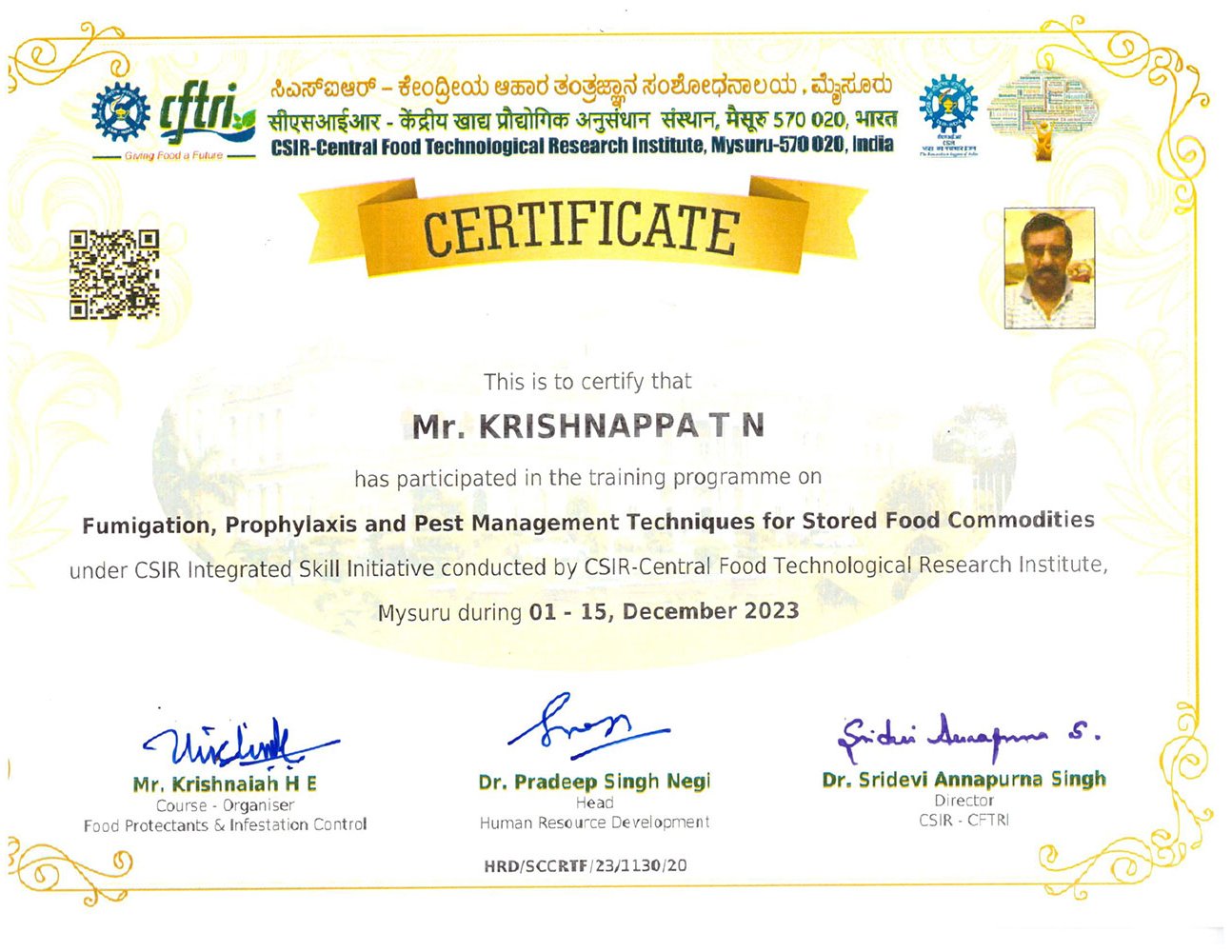 Fumigation, Prophylaxis and Pest Management Techniques for Stored Food Commodities — Part 2