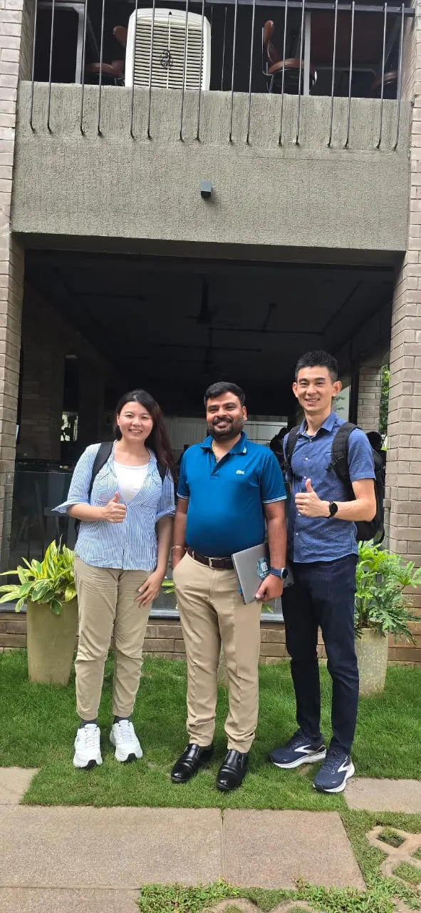 Prakash meeting international industry partners