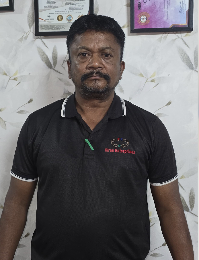 Kiran Enterprises pest management team member