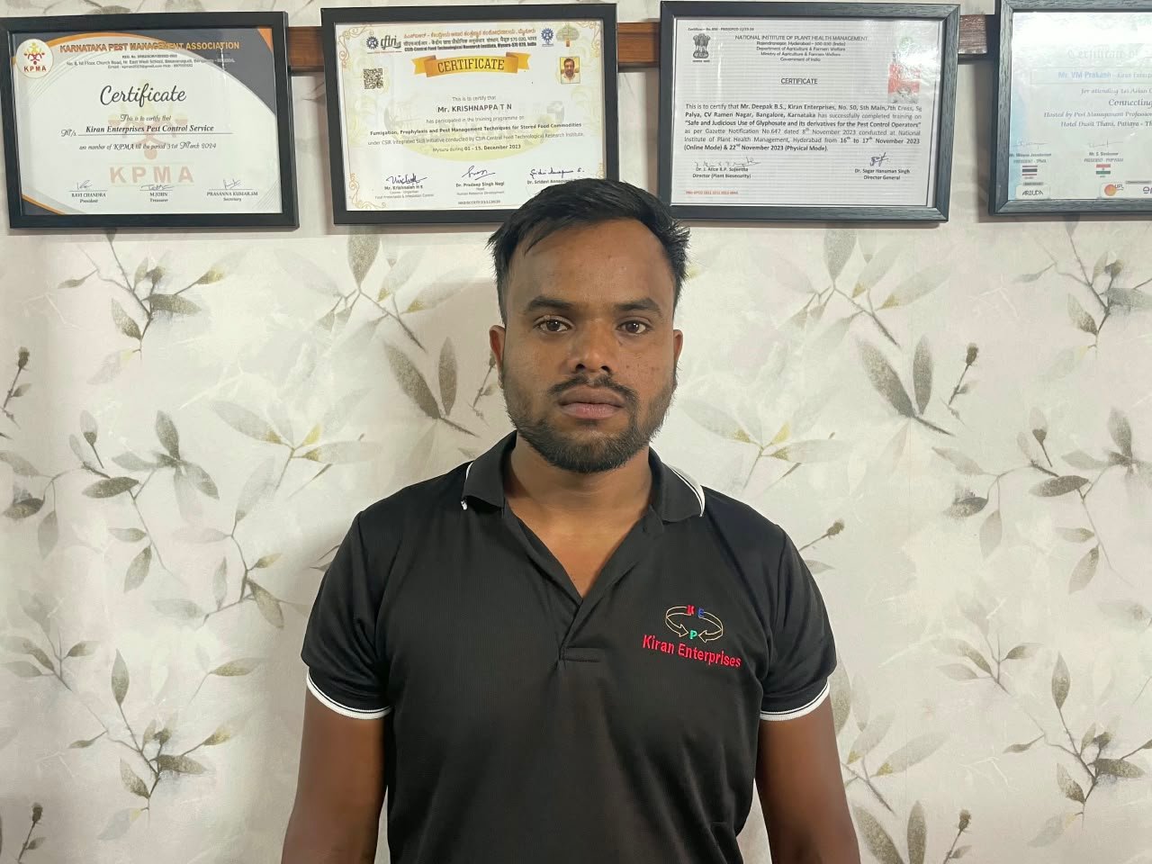 Kiran Enterprises pest management team member
