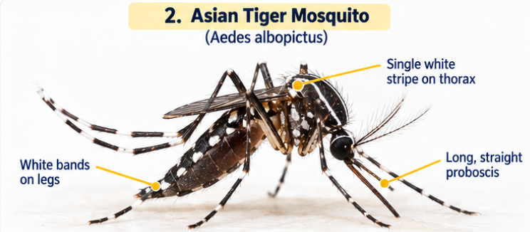 Asian Tiger Mosquito (Aedes albopictus)