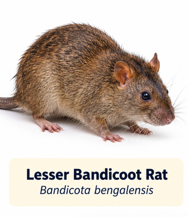 Lesser Bandicoot Rat (Bandicota bengalensis)